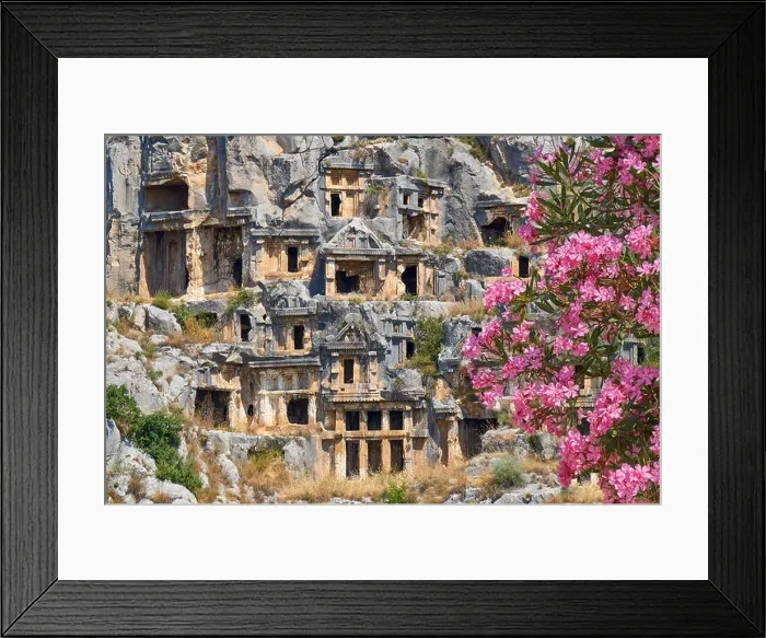 Framed Print : Lycian rock tombs, Myra (Demre), Turkey Framed Print : Lycian rock tombs, Myra (Demre), Turkey