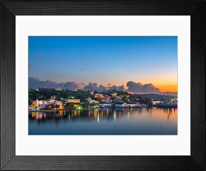 Framed Print : Havana, Cuba overlooking the Havana Port at dawn towards the ward of Casablanca Framed Print : Havana, Cuba overlooking the Havana Port at dawn towards the ward of Casablanca