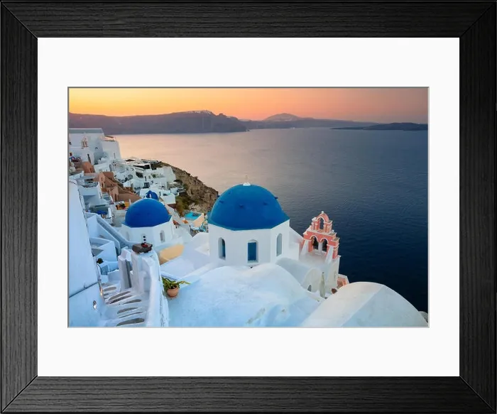 Framed Print : Oia, Santorini. Image of famous village Oia located at one of Cyclades island of Santorini, South Aegean, Greece Framed Print : Oia, Santorini. Image of famous village Oia located at one of Cyclades island of Santorini, South Aegean, Greece