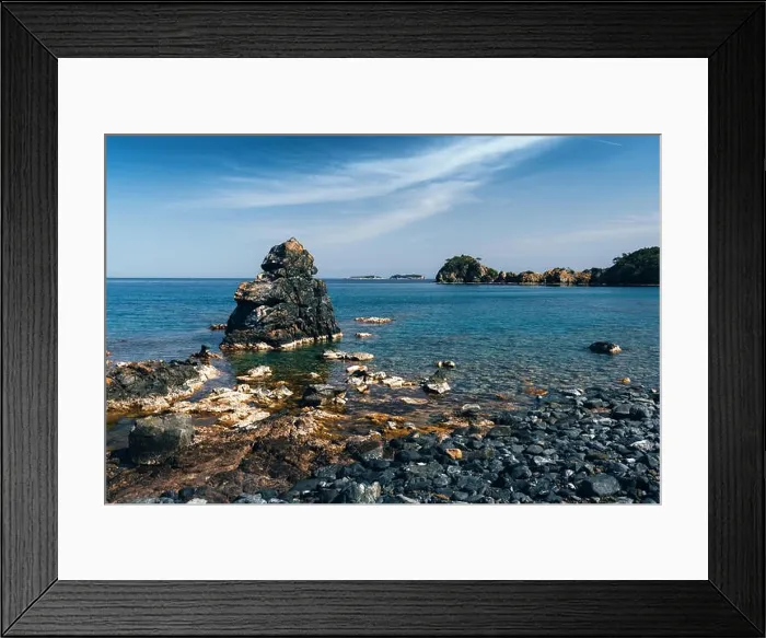 Framed Print : Amazing Mediterranean seascape in Turkey Framed Print : Amazing Mediterranean seascape in Turkey