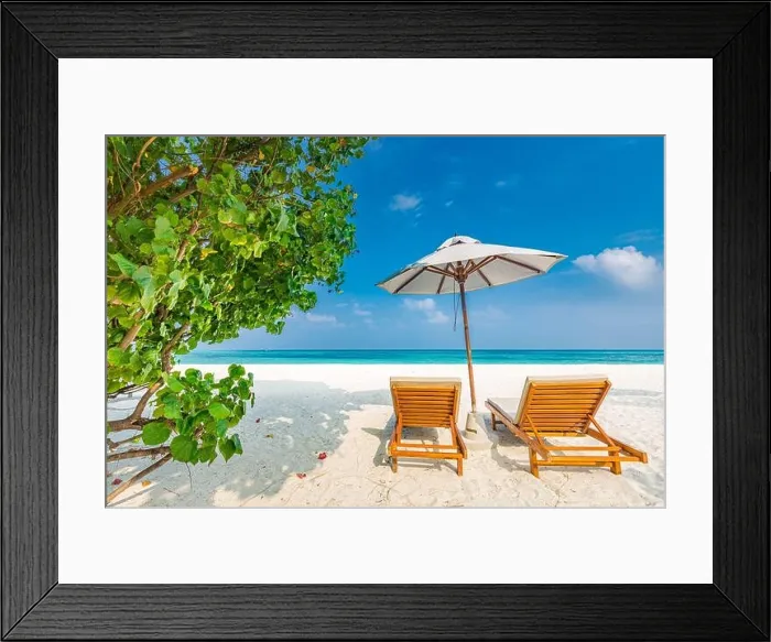 Framed Print : Tropical paradise beach with white sand and coco palms travel tourism wide panorama background. Luxury vacation and holiday banner tropical beach rest Framed Print : Tropical paradise beach with white sand and coco palms travel tourism wide panorama background. Luxury vacation and holiday banner tropical beach rest
