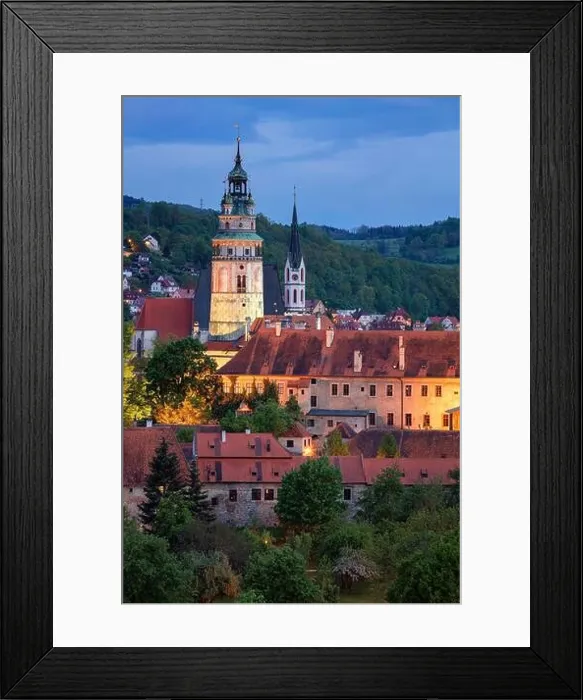 Framed Print : Cesky Krumlov. Cityscape image of Cesky Krumlov, Czech Republic during spring sunset Framed Print : Cesky Krumlov. Cityscape image of Cesky Krumlov, Czech Republic during spring sunset