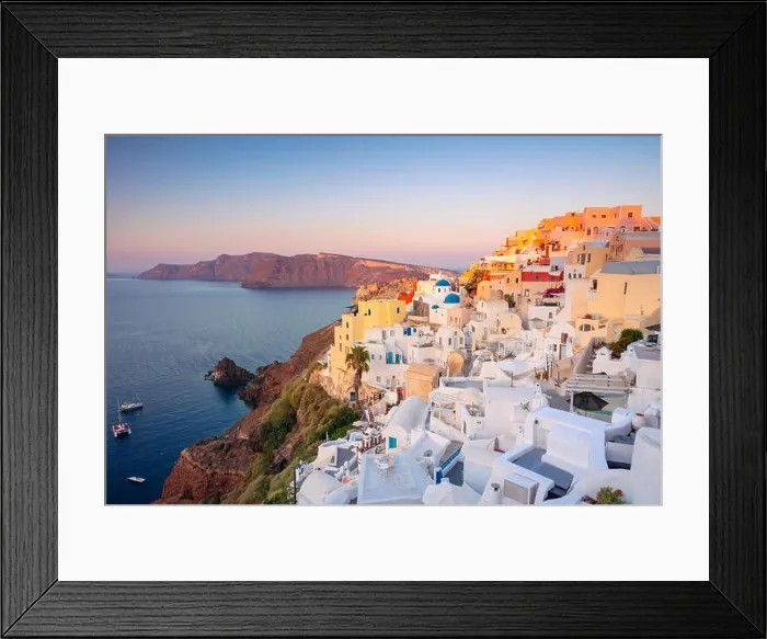 Framed Print : Oia, Santorini. Image of famous village Oia located at one of Cyclades island of Santorini, South Aegean, Greece Framed Print : Oia, Santorini. Image of famous village Oia located at one of Cyclades island of Santorini, South Aegean, Greece