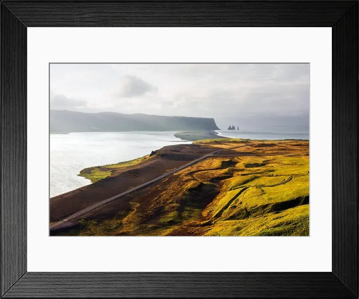 Framed Print : Incredible view of the Black beach Framed Print : Incredible view of the Black beach