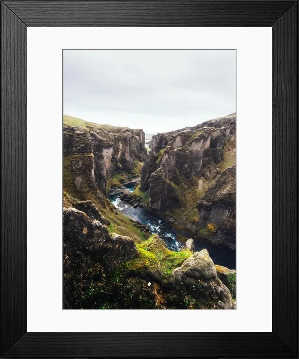 Framed Print : Fjadrargljufur canyon in South east Iceland Framed Print : Fjadrargljufur canyon in South east Iceland