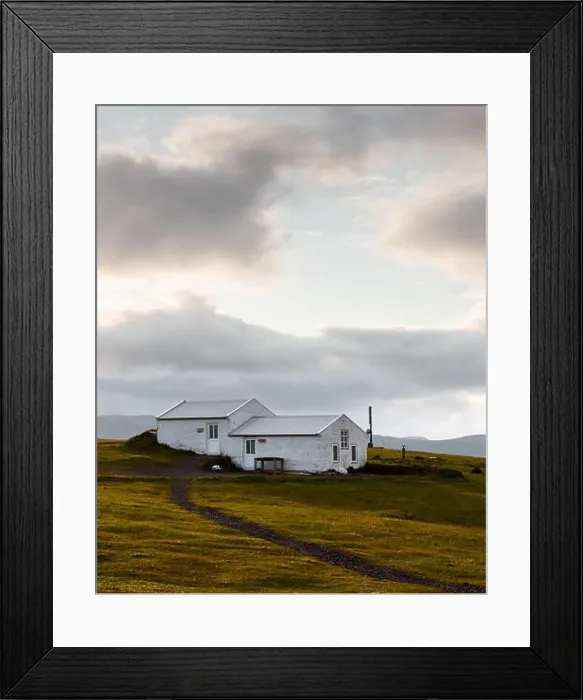 Framed Print : Small house of lighthouse keeper Framed Print : Small house of lighthouse keeper
