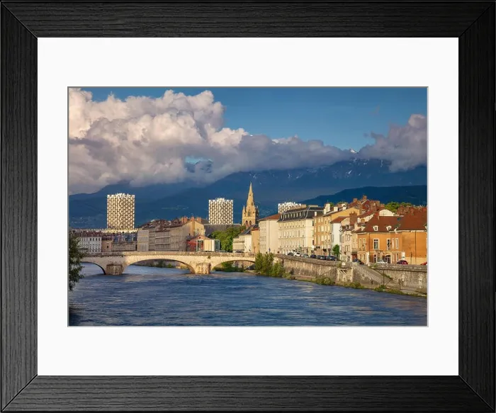 Framed Print : Grenoble. Cityscape image of Grenoble, France during sunset Framed Print : Grenoble. Cityscape image of Grenoble, France during sunset