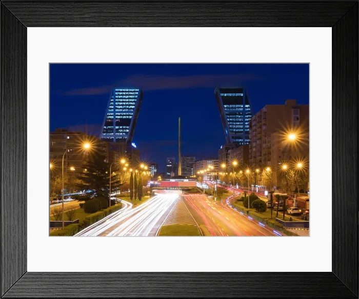 Framed Print : The Castilla Square (Plaza Castilla) is defines the new economic center of Madrid, Spain. It is one of the touristic attractions of the Madrid city Framed Print : The Castilla Square (Plaza Castilla) is defines the new economic center of Madrid, Spain. It is one of the touristic attractions of the Madrid city