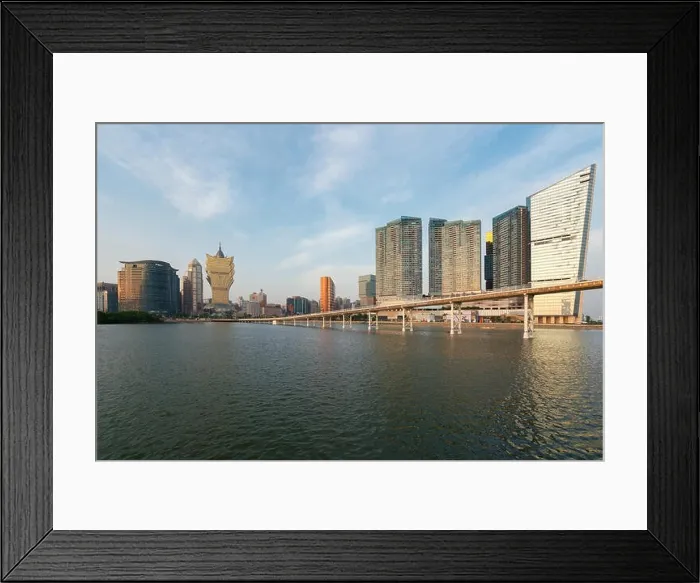 Framed Print : Image of Macau (Macao), China. Skyscraper hotel and casino building at downtown in Macau (Macao) Framed Print : Image of Macau (Macao), China. Skyscraper hotel and casino building at downtown in Macau (Macao)