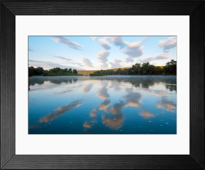 Framed Print : Majestic foggy river and lush autumn forest at sunrise time. Landscape photography. Dnister, Ukraine, Europe Framed Print : Majestic foggy river and lush autumn forest at sunrise time. Landscape photography. Dnister, Ukraine, Europe