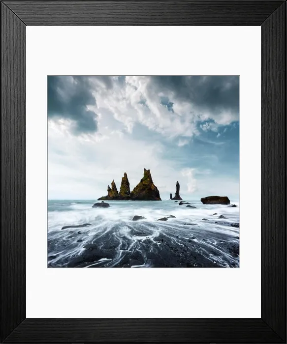 Framed Print : Basalt rock formations Troll toes Framed Print : Basalt rock formations Troll toes