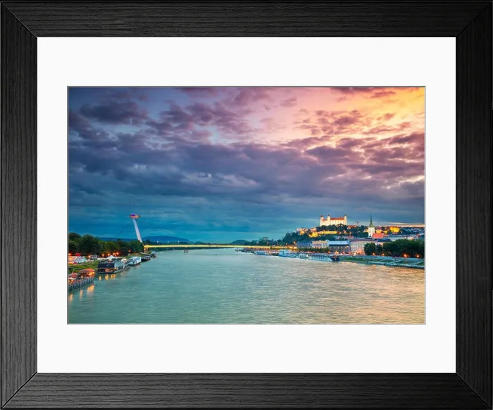 Framed Print : Bratislava. Cityscape image of Bratislava, capital city of Slovakia during sunset Framed Print : Bratislava. Cityscape image of Bratislava, capital city of Slovakia during sunset