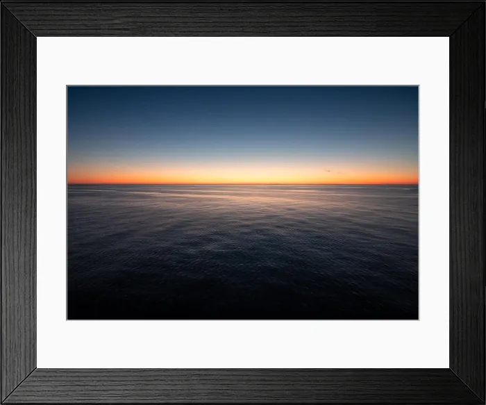 Framed Print : Empty landscape with calm sea and scenic sunset in Gulf of Finland Framed Print : Empty landscape with calm sea and scenic sunset in Gulf of Finland