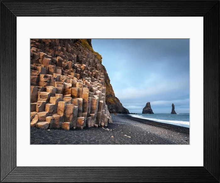 Framed Print : Incredible view of the Black beach Framed Print : Incredible view of the Black beach