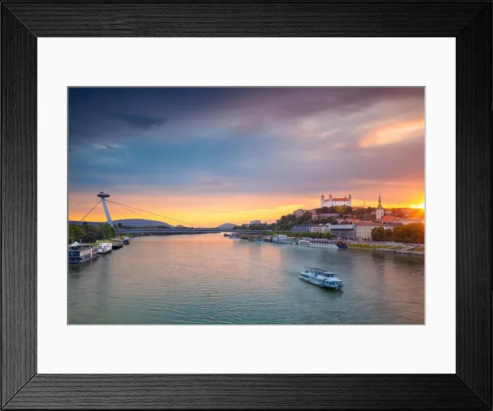 Framed Print : Bratislava. Cityscape image of Bratislava, capital city of Slovakia during sunset Framed Print : Bratislava. Cityscape image of Bratislava, capital city of Slovakia during sunset