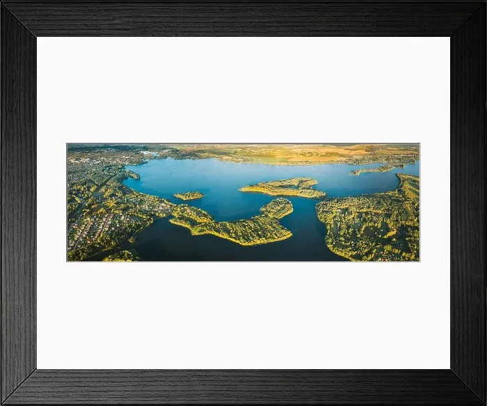 Framed Print : Lyepyel, Lepel Lake, Beloozerny District, Vitebsk Region. Aerial View Of Lyepyel Cityscape Skyline In Autumn Morning. Morning Fog Above Lepel Lake Framed Print : Lyepyel, Lepel Lake, Beloozerny District, Vitebsk Region. Aerial View Of Lyepyel Cityscape Skyline In Autumn Morning. Morning Fog Above Lepel Lake