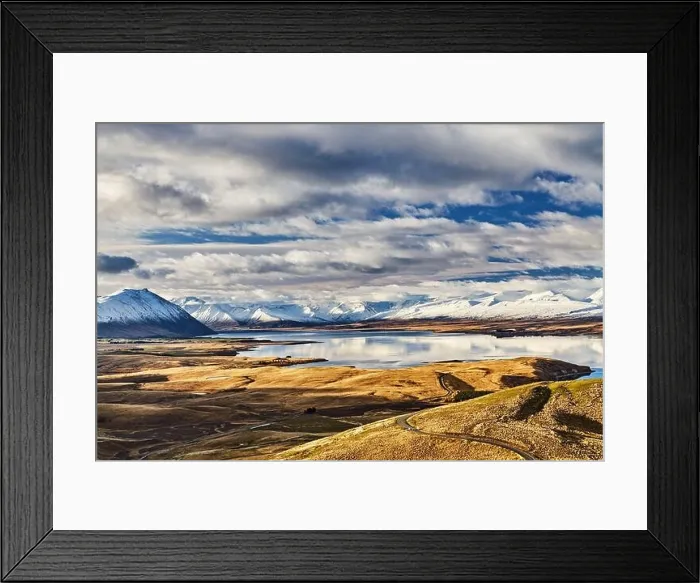 Framed Print : Southern Alps and Lake Tekapo, view from Mount John, Mackenzie Country, New Zealand Framed Print : Southern Alps and Lake Tekapo, view from Mount John, Mackenzie Country, New Zealand