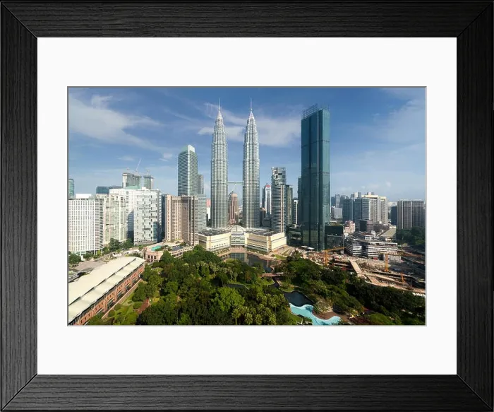 Framed Print : Kuala Lumpur city skyline and skyscrapers building at business district downtown in Kuala Lumpur, Malaysia. Asia Framed Print : Kuala Lumpur city skyline and skyscrapers building at business district downtown in Kuala Lumpur, Malaysia. Asia