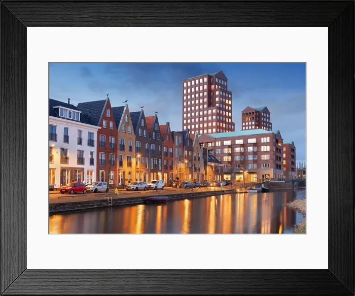 Framed Print : Amersfoort, Netherlands cityscape in the Vathorst district at twilight Framed Print : Amersfoort, Netherlands cityscape in the Vathorst district at twilight