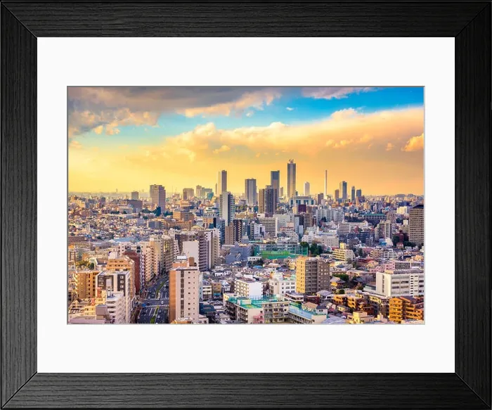 Framed Print : Tokyo, Japan cityscape over Bunkyo Ward towards Shibuya Ward Framed Print : Tokyo, Japan cityscape over Bunkyo Ward towards Shibuya Ward