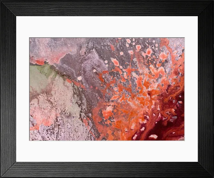 Framed Print : Oil painting. Abstract painting. Pink background Framed Print : Oil painting. Abstract painting. Pink background
