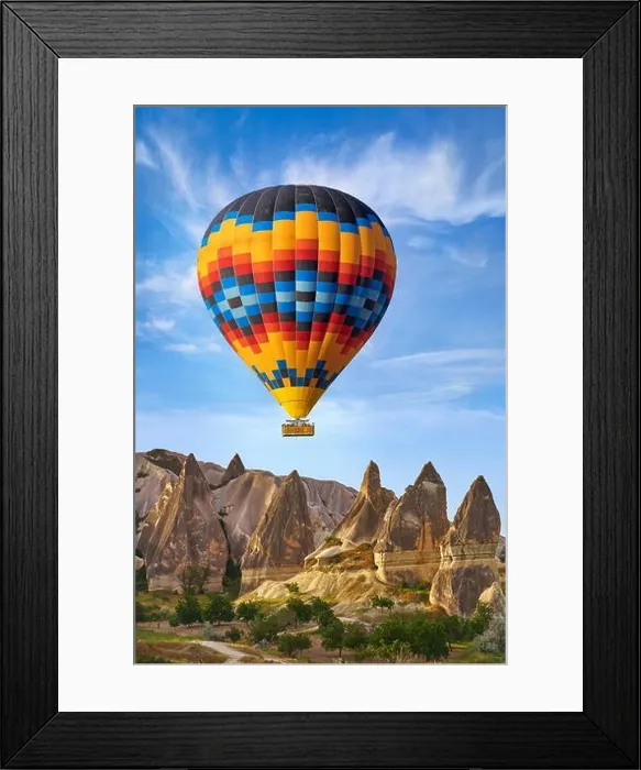 Framed Print : Hot air balloon, Goreme, Cappadocia, Anatolia, Turkey Framed Print : Hot air balloon, Goreme, Cappadocia, Anatolia, Turkey