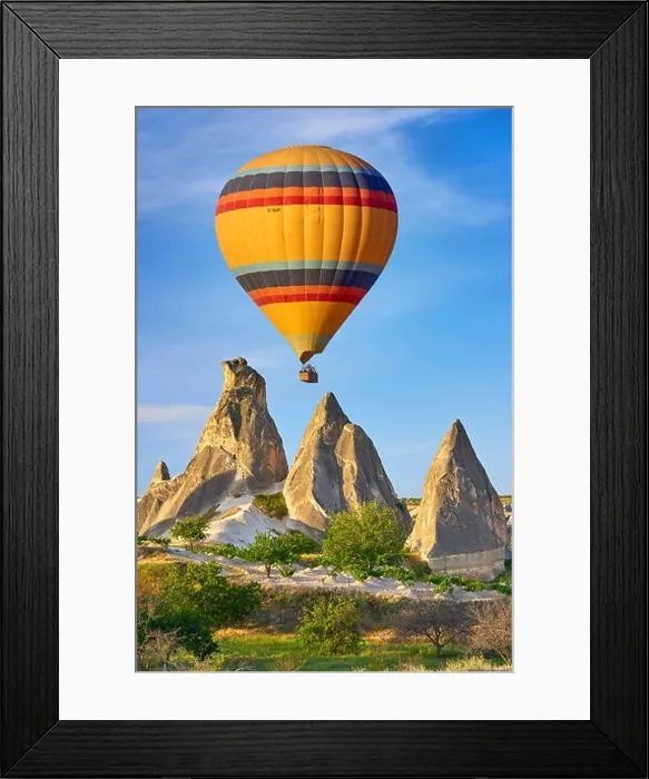 Framed Print : Hot air balloon, Goreme, Cappadocia, Anatolia, Turkey Framed Print : Hot air balloon, Goreme, Cappadocia, Anatolia, Turkey