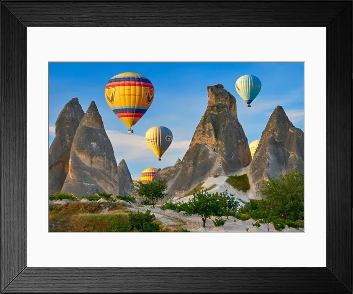 Framed Print : Hot air balloons, Goreme, Cappadocia, Anatolia, Turkey Framed Print : Hot air balloons, Goreme, Cappadocia, Anatolia, Turkey