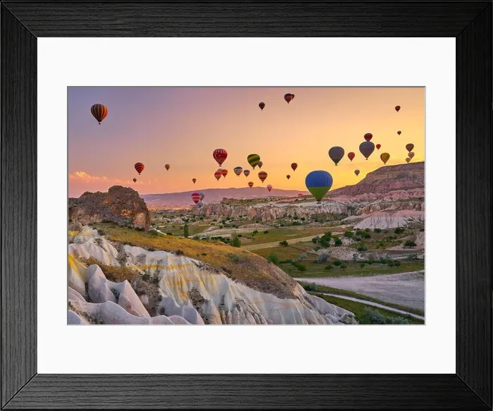 Framed Print : Hot air balloons at sunrise, Goreme, Cappadocia, Turkey Framed Print : Hot air balloons at sunrise, Goreme, Cappadocia, Turkey