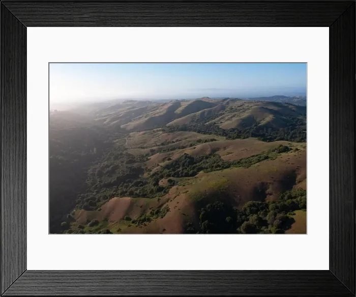 Framed Print : Evening sunlight shine on the serene, rolling hills of the East Bay, just east of San Francisco Bay, California. This area abuts Oakland and Berkeley Framed Print : Evening sunlight shine on the serene, rolling hills of the East Bay, just east of San Francisco Bay, California. This area abuts Oakland and Berkeley