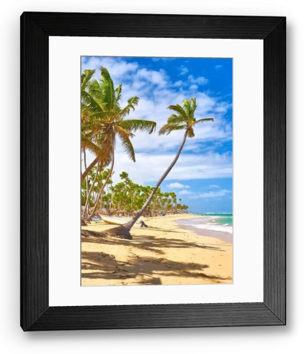 Framed Print : Punta Cana beach, Dominican Republic, Caribbean Framed Print : Punta Cana beach, Dominican Republic, Caribbean