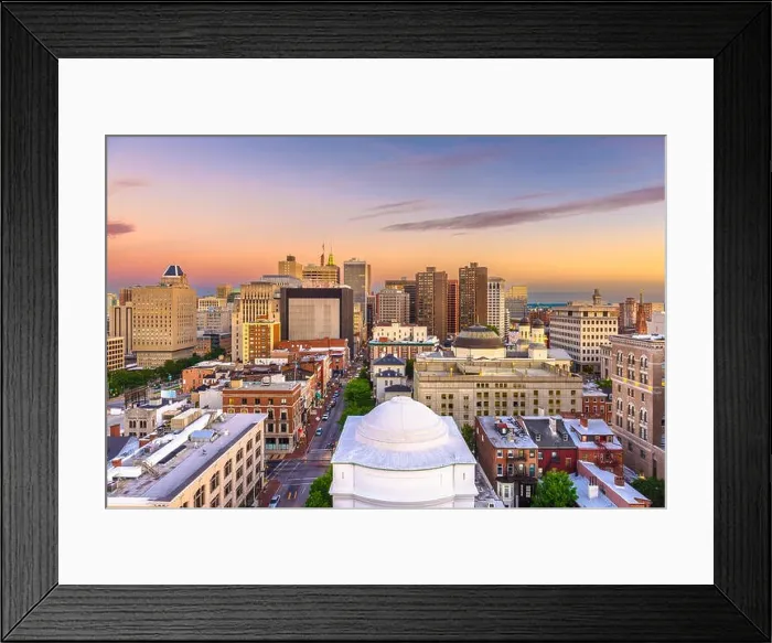 Framed Print : Baltimore, Maryland, USA downtown cityscape from Mt. Vernon Framed Print : Baltimore, Maryland, USA downtown cityscape from Mt. Vernon