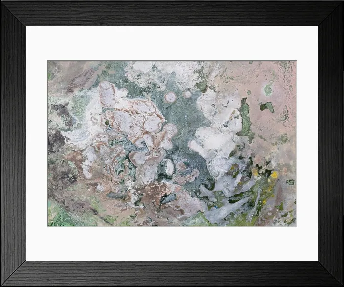 Framed Print : Close up of bright abstract background painted with oil paints Framed Print : Close up of bright abstract background painted with oil paints