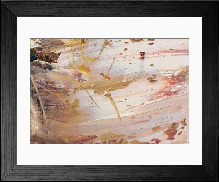 Framed Print : Oil painting. Pale brush painted