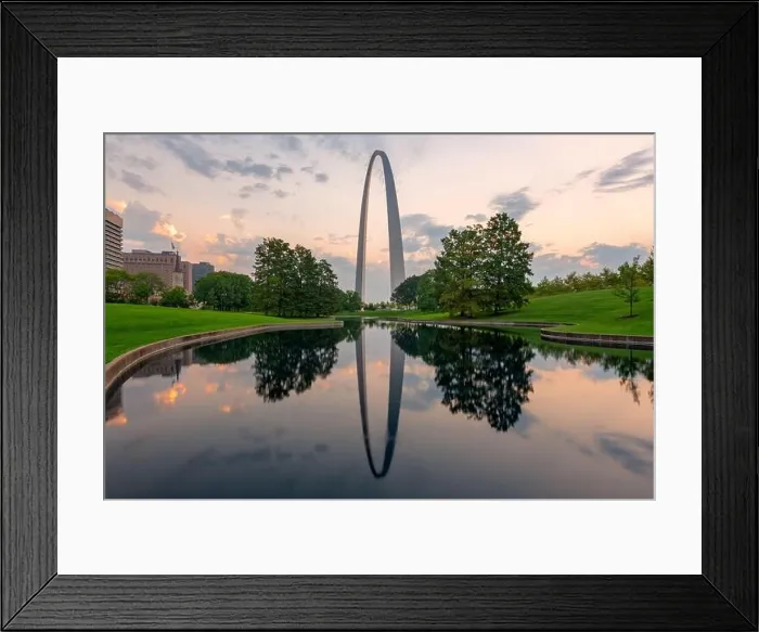 Framed Print : St. Louis, Missouri, USA park view in the morning Framed Print : St. Louis, Missouri, USA park view in the morning