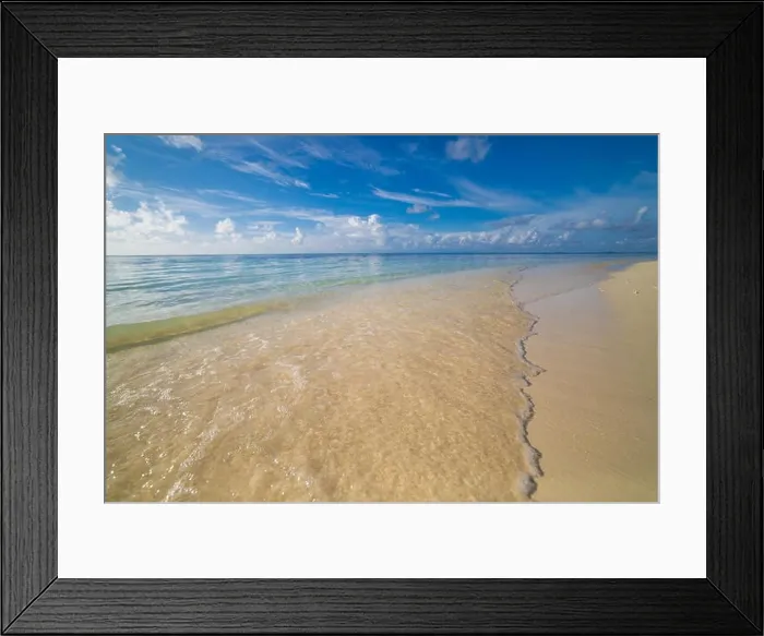 Framed Print : Tropical beach background. Exotic travel destination Framed Print : Tropical beach background. Exotic travel destination