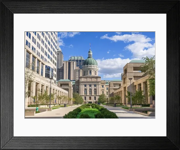 Framed Print : Indiana State Capitol Building in Indianapolis, Indiana, USA Framed Print : Indiana State Capitol Building in Indianapolis, Indiana, USA