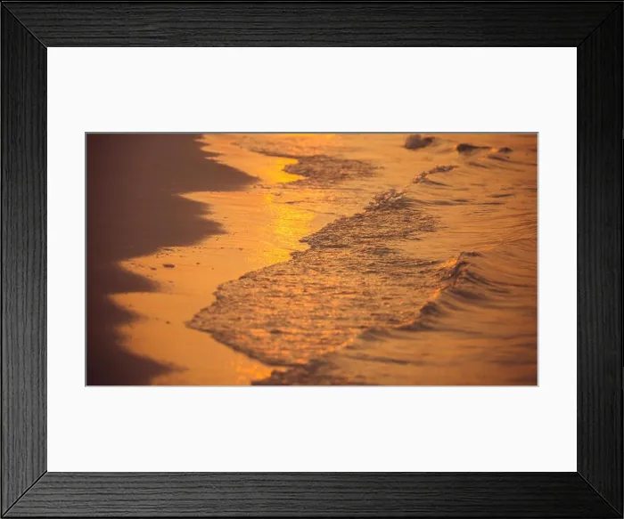 Framed Print : Soft waves splashing on tropical coastline Framed Print : Soft waves splashing on tropical coastline