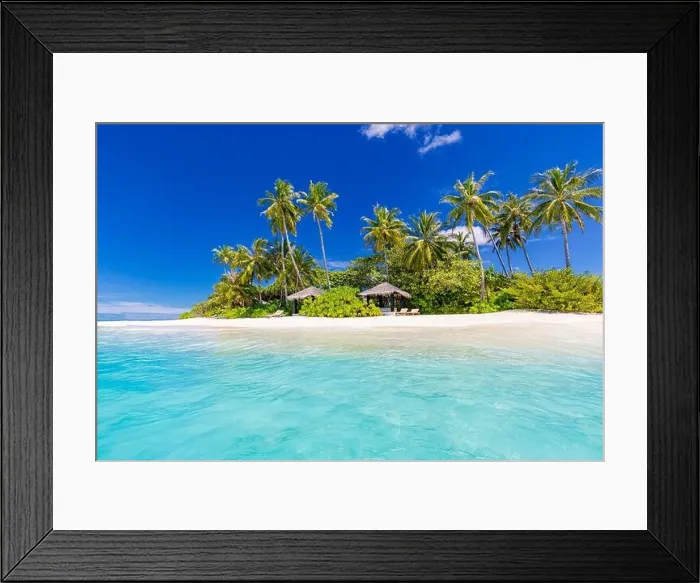 Framed Print : Beautiful tropical beach banner. White sand and coco palms travel tourism panorama. Amazing inspire beach landscape. Luxury island vacation holiday Framed Print : Beautiful tropical beach banner. White sand and coco palms travel tourism panorama. Amazing inspire beach landscape. Luxury island vacation holiday