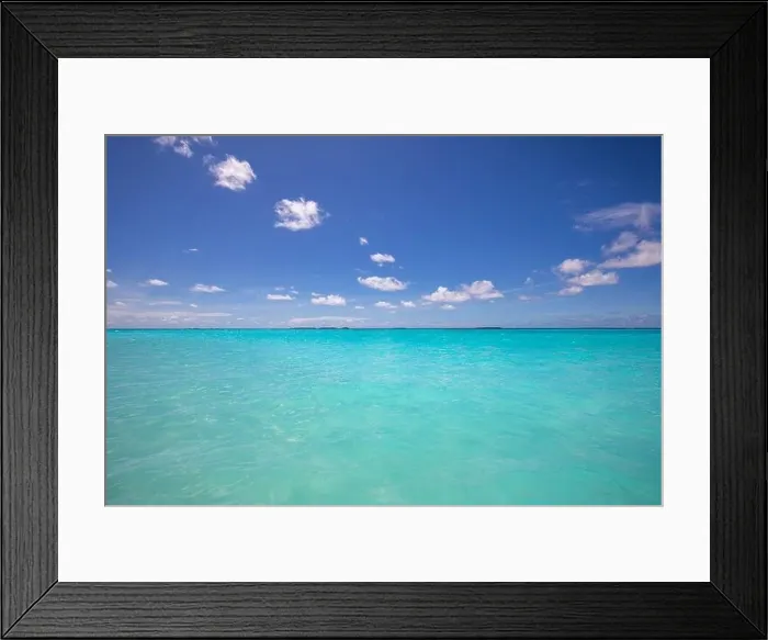 Framed Print : Perfect sky and water of ocean with endless view. Shades of blue, calm relaxing seascape and cloudy blue sky. Dream nature ecology concept, natural Framed Print : Perfect sky and water of ocean with endless view. Shades of blue, calm relaxing seascape and cloudy blue sky. Dream nature ecology concept, natural
