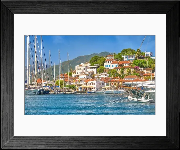 Framed Print : Marmaris Old Town and Harbour, Turkey Framed Print : Marmaris Old Town and Harbour, Turkey