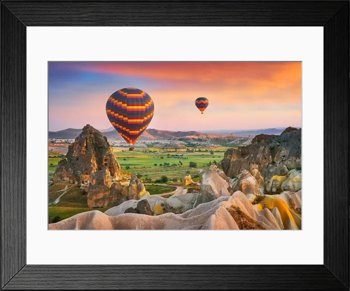 Framed Print : Hot air balloon, Goreme, Cappadocia, Turkey Framed Print : Hot air balloon, Goreme, Cappadocia, Turkey