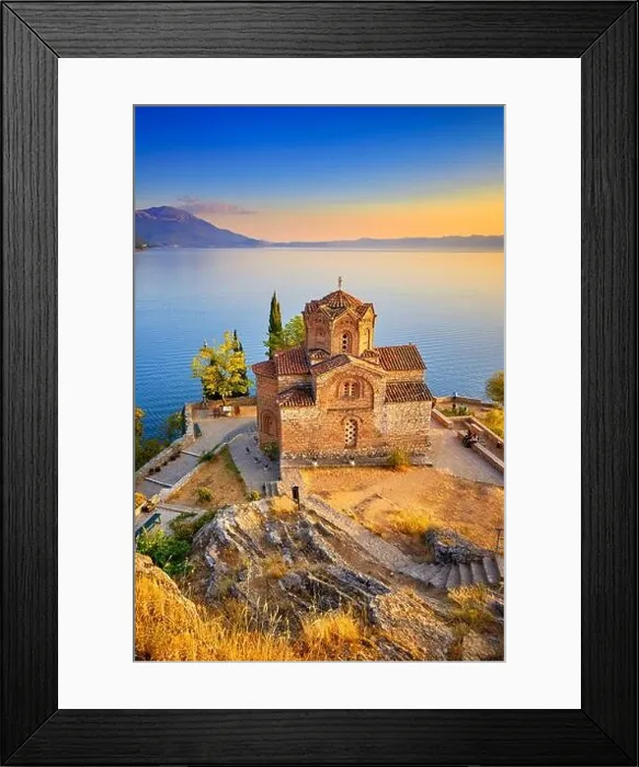 Framed Print : Church of St. John at Kaneo, Ohrid, Macedonia, UNESCO Framed Print : Church of St. John at Kaneo, Ohrid, Macedonia, UNESCO