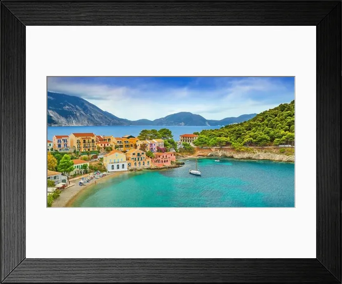 Framed Print : Assos village, Kefalonia Island, Greece Framed Print : Assos village, Kefalonia Island, Greece