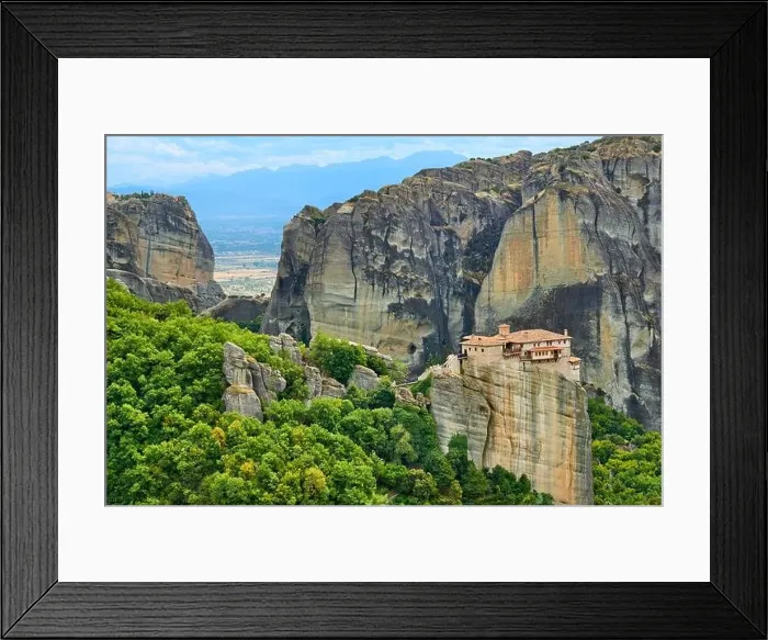 Framed Print : Roussanou Meteora Monastery, Greece Framed Print : Roussanou Meteora Monastery, Greece