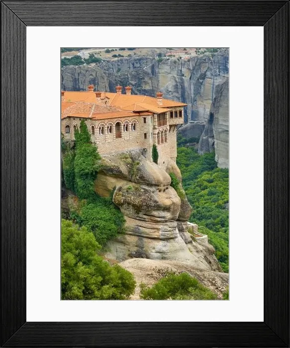 Framed Print : Roussanou Meteora Monastery, Greece Framed Print : Roussanou Meteora Monastery, Greece
