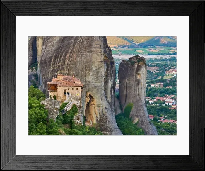 Framed Print : Roussanou Meteora Monastery, Greece Framed Print : Roussanou Meteora Monastery, Greece