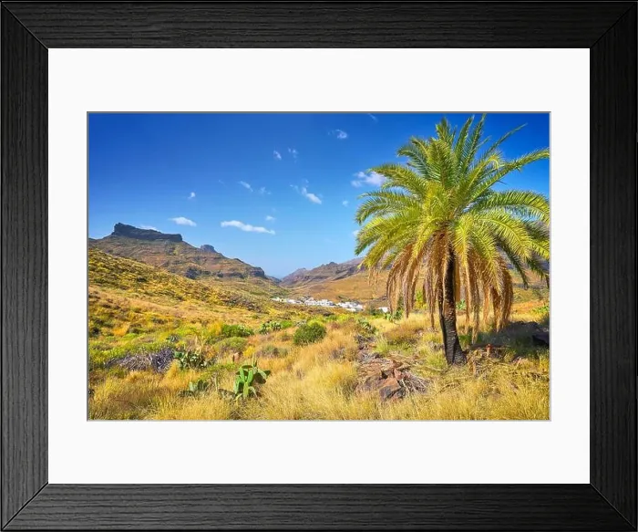 Framed Print : Canarian landscape, Gran Canaria, Canary Islands, Spain Framed Print : Canarian landscape, Gran Canaria, Canary Islands, Spain