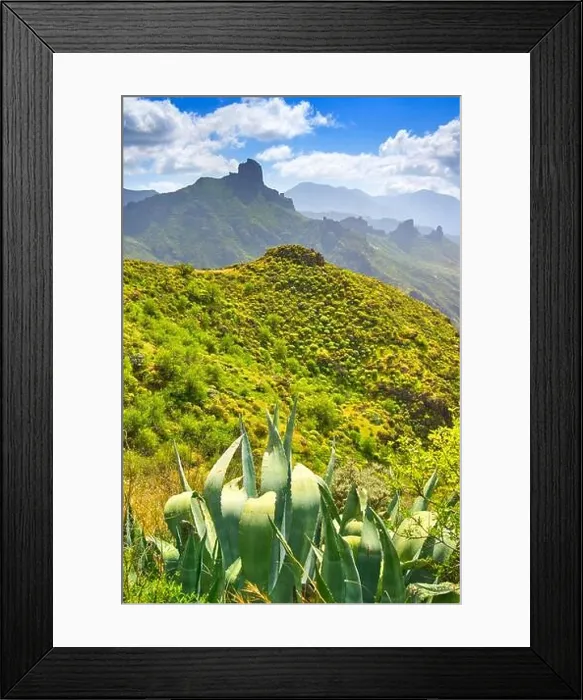 Framed Print : Canarian landscape, Gran Canaria, Canary Islands, Spain Framed Print : Canarian landscape, Gran Canaria, Canary Islands, Spain