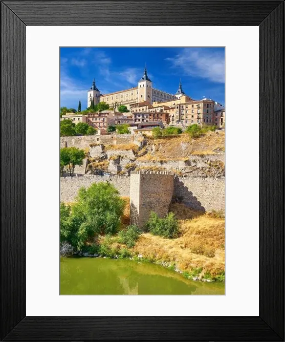 Framed Print : Toledo old town, San Martin Bridge, Spain Framed Print : Toledo old town, San Martin Bridge, Spain